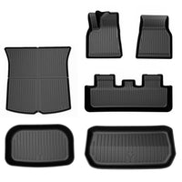 TeckRide™ 3D TPE All-Weather Mats & Liners for Tesla Model Y – 6-Piece Interior, Rear Cargo, and Frunk Set