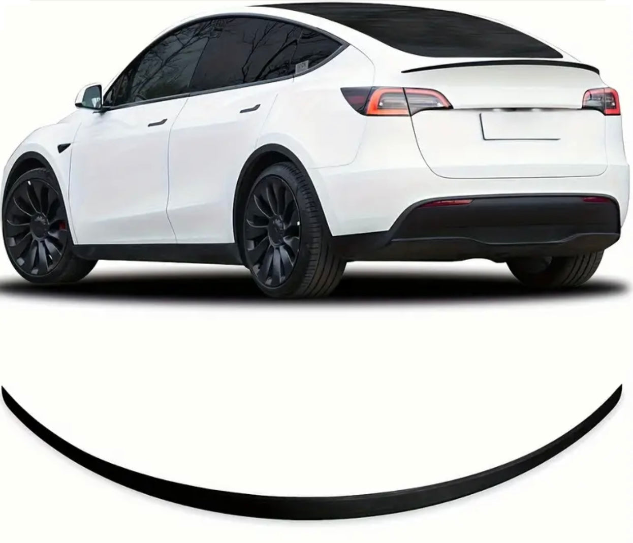 Rear Performance Spoiler for Tesla Model Y - Matte Black